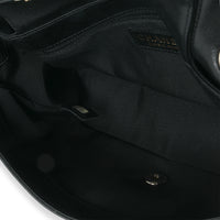 Chanel Vintage Black Chevron Quilted Sheepskin Medium Mademoiselle Flap Bag Handbag ad1