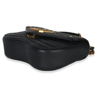 Louis Vuitton Black Quilted Calfskin New Wave Chain Bag PM Handbag clasp