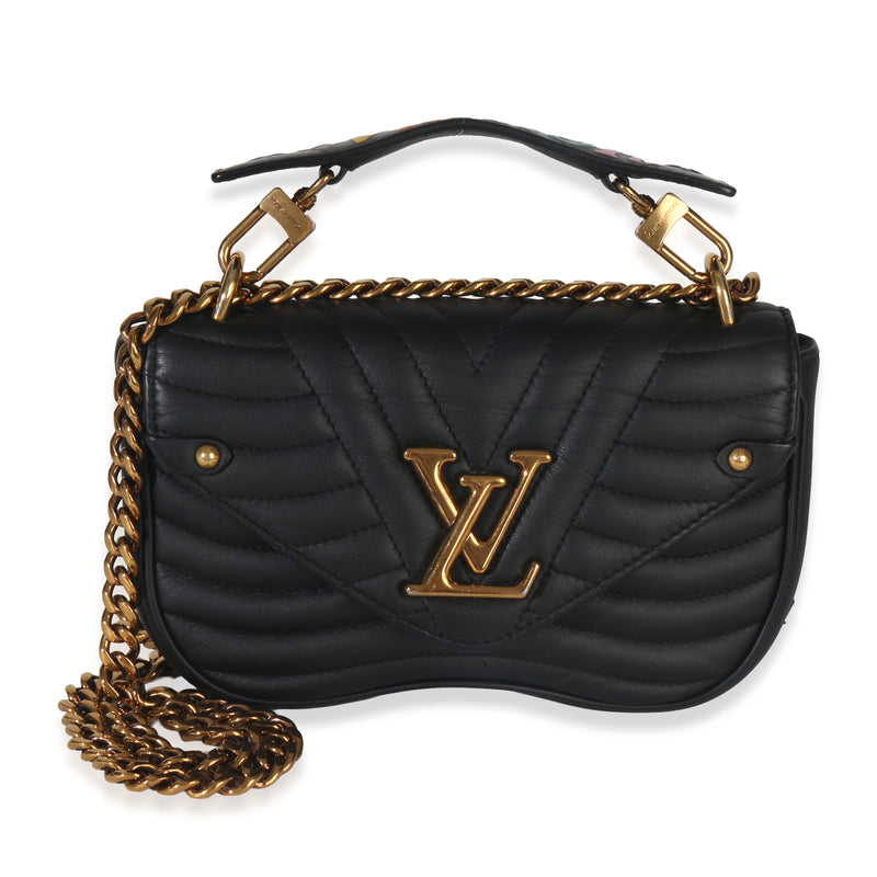 Louis Vuitton Black Quilted Calfskin New Wave Chain Bag PM Handbag id