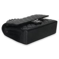 Chanel Black Quilted Lambskin Medium Classic Double Flap Bag Handbag clasp