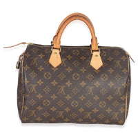 Louis Vuitton Monogram Canvas Speedy 30 Handbag bv