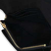 Louis Vuitton Black Monogram Empreinte Vavin Chain Wallet Handbag ad1