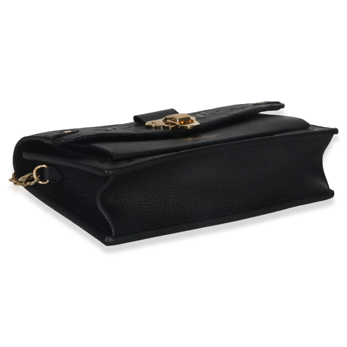Louis Vuitton Black Monogram Empreinte Vavin Chain Wallet Handbag clasp