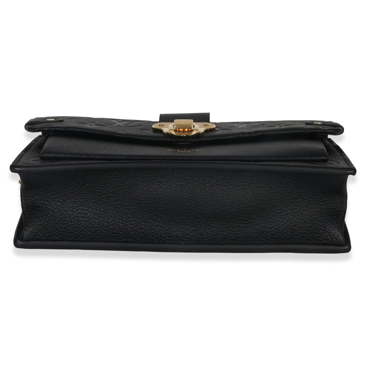 Louis Vuitton Black Monogram Empreinte Vavin Chain Wallet Handbag stamp
