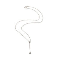 Tiffany & Co. Sterling Silver Diamond Diamond By The Yard Lariat Necklace pv