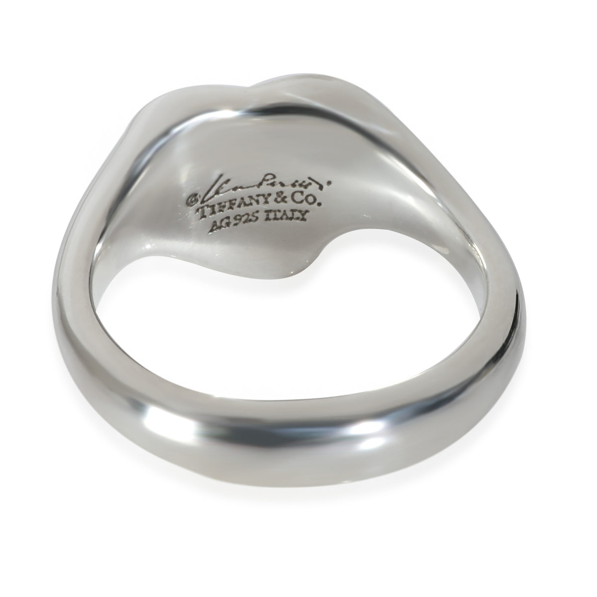 Tiffany & Co. Sterling Silver  Elsa Peretti Full Heart Ring bv