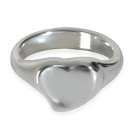 Tiffany & Co. Sterling Silver  Elsa Peretti Full Heart Ring fv