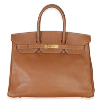 Hermès Gold Courchevel Birkin 35 GHW Handbag id