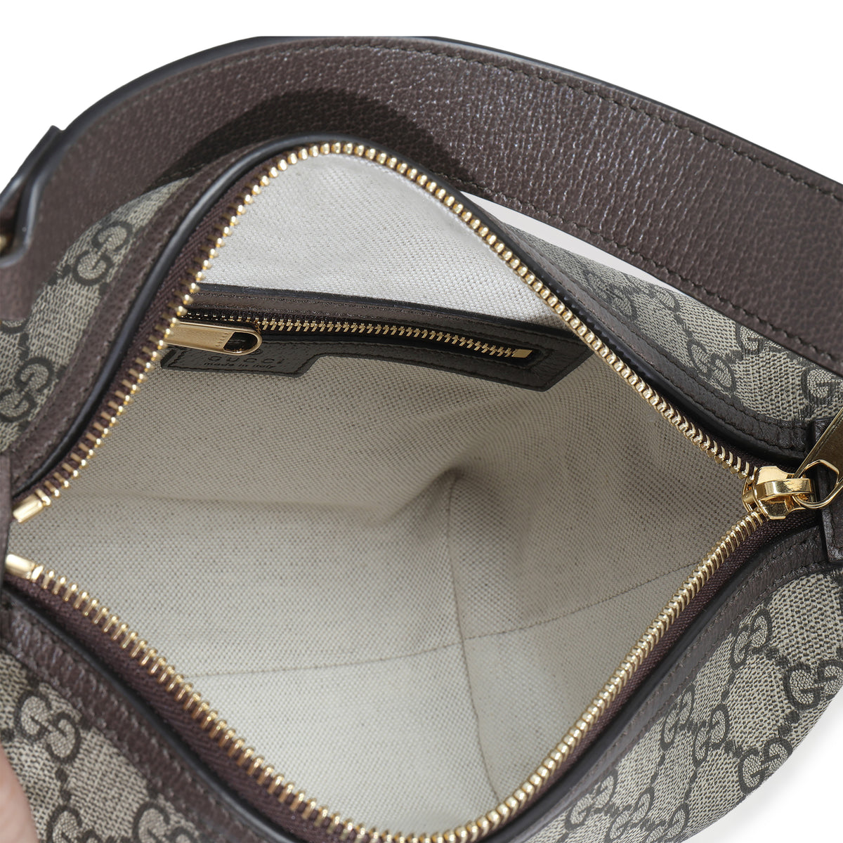 Gucci Beige Ebony GG Supreme Monogram Canvas Super Mini Ophidia Shoulder Bag Handbag av