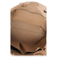 Chanel Beige Quilted Calfskin Large Serial Shopper Tote Handbag ad1