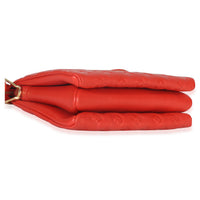 Louis Vuitton Red Monogram Embossed Lambskin Coussin PM Handbag ad1
