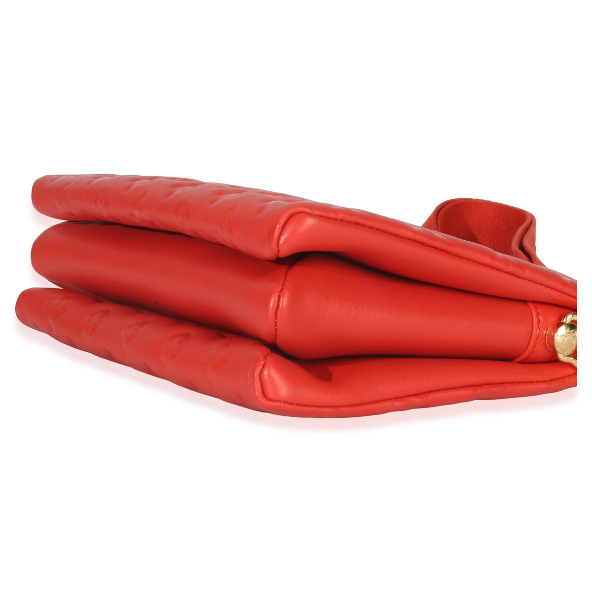 Louis Vuitton Red Monogram Embossed Lambskin Coussin PM Handbag av