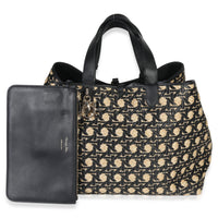 Christian Dior Beige Black Graphic Cannage Raffia Large Toujours Handbag ad1