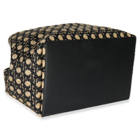 Christian Dior Beige Black Graphic Cannage Raffia Large Toujours Handbag clasp
