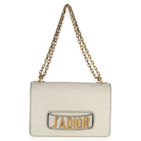 Christian Dior Off White Grained Calfskin J'Adior Chain Flap Bag Handbag av
