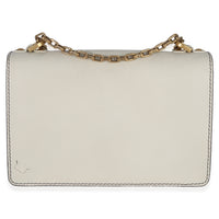 Christian Dior Off White Grained Calfskin J'Adior Chain Flap Bag Handbag bv