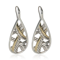 David Yurman Yellow Gold  Papyrus Earrings fv