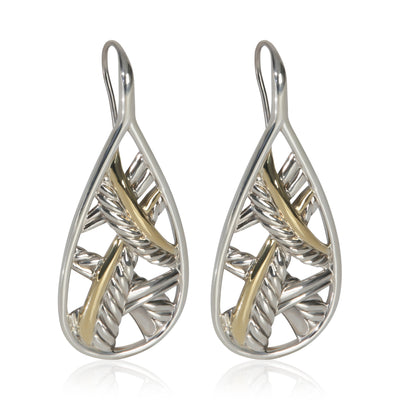 David Yurman Yellow Gold  Papyrus Earrings fv