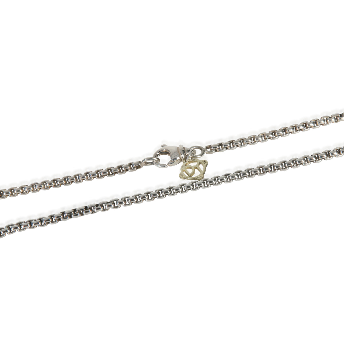 David Yurman Sterling Silver  2.7mm Box Chain Necklace sv