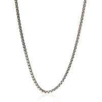 David Yurman Sterling Silver  2.7mm Box Chain Necklace fv