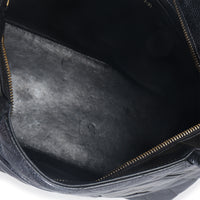 Chanel Vintage Black Quilted Caviar Medallion Tote Handbag av