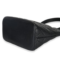 Chanel Vintage Black Quilted Caviar Medallion Tote Handbag box