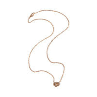 Cartier Rose Gold Diamond C de  Heart Necklace pv