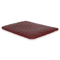 Chanel Red Quilted Caviar Large Classic O Case Handbag box