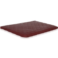 Chanel Red Quilted Caviar Large Classic O Case Handbag clasp