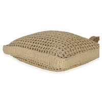 Prada Natural Raffia Effect Logo Crochet Tote Handbag box