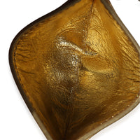 Bottega Veneta Gold Metallic Intrecciato Leather Credit Card Case Handbag av