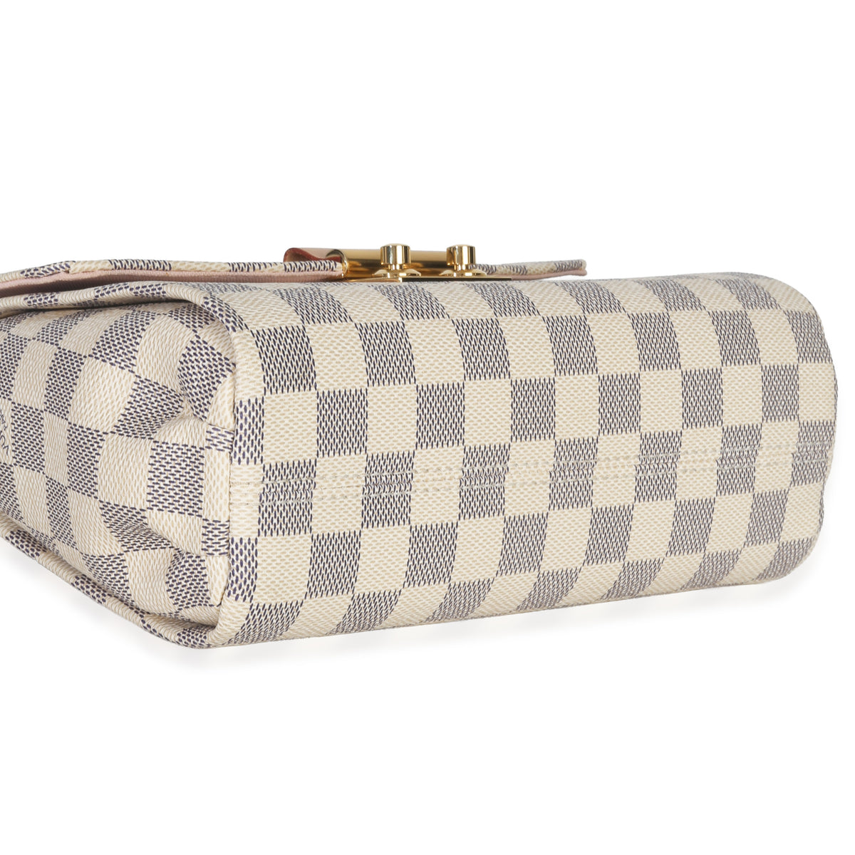 Louis Vuitton Damier Azur Canvas Croisette Handbag clasp
