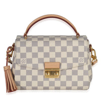 Louis Vuitton Damier Azur Canvas Croisette Handbag fv