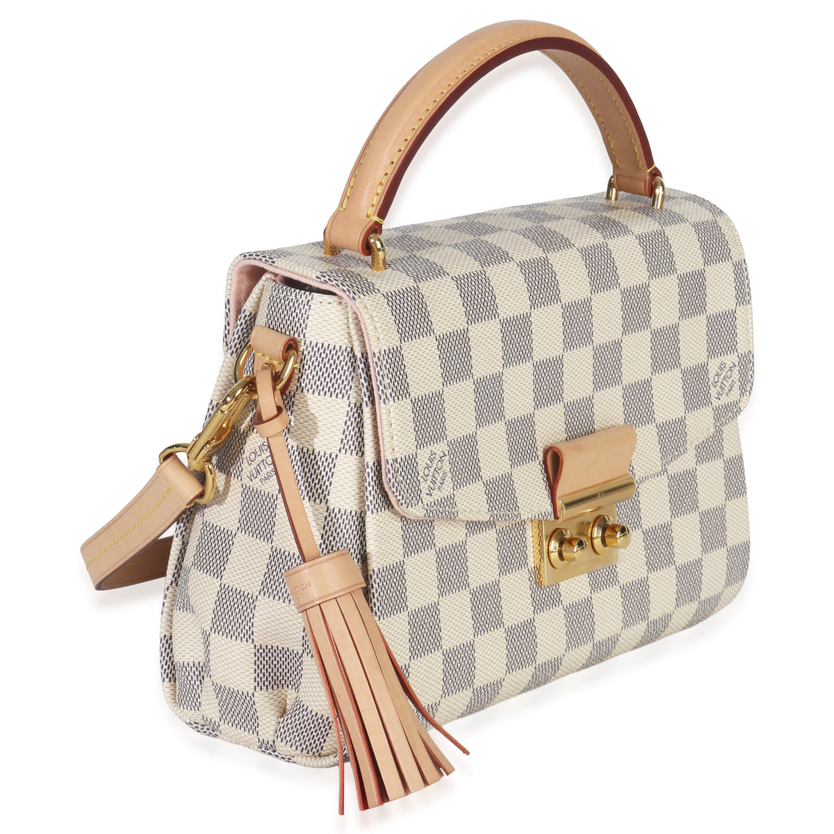 Louis Vuitton Damier Azur Canvas Croisette Handbag pv
