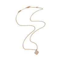 Van Cleef & Arpels Yellow Gold Mother Of Pearl Sweet Alhambra Pendent. pv