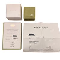 Van Cleef & Arpels Yellow Gold Mother Of Pearl Sweet Alhambra Pendent. box