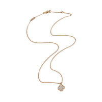 Van Cleef & Arpels Yellow Gold Mother Of Pearl Sweet Alhambra Pendent. pv