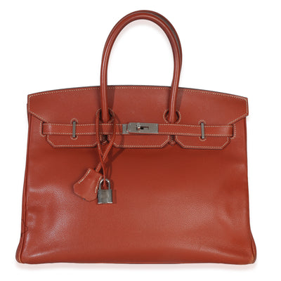 Hermès Brique Poitron Candy Epsom Birkin 35 PHW Handbag id