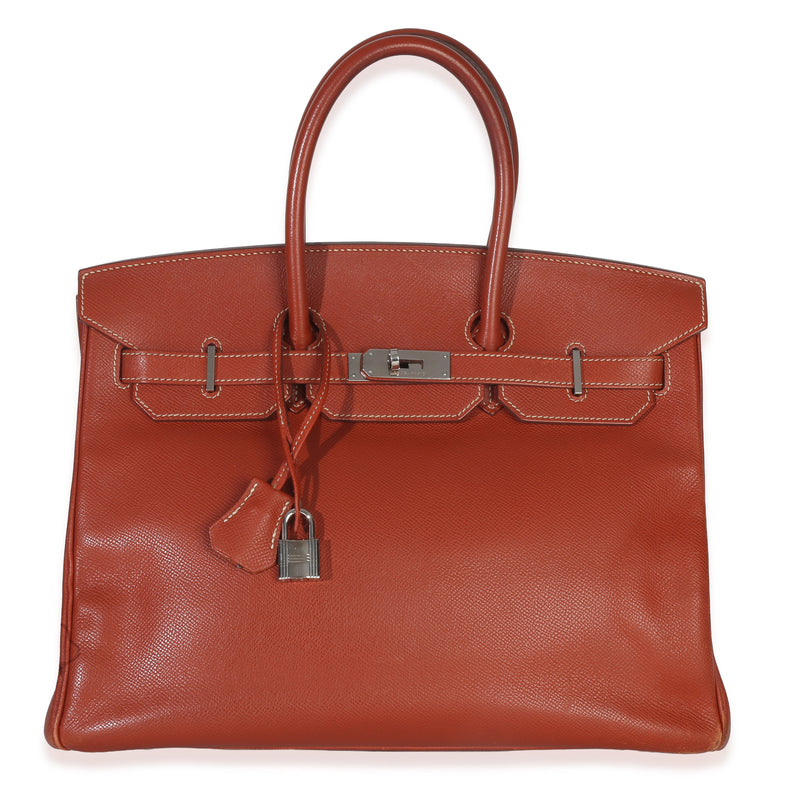 Hermès Brique Poitron Candy Epsom Birkin 35 PHW Handbag id
