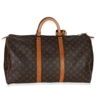 Louis Vuitton Monogram Canvas Keepall Bandouliere 50 Handbag bv