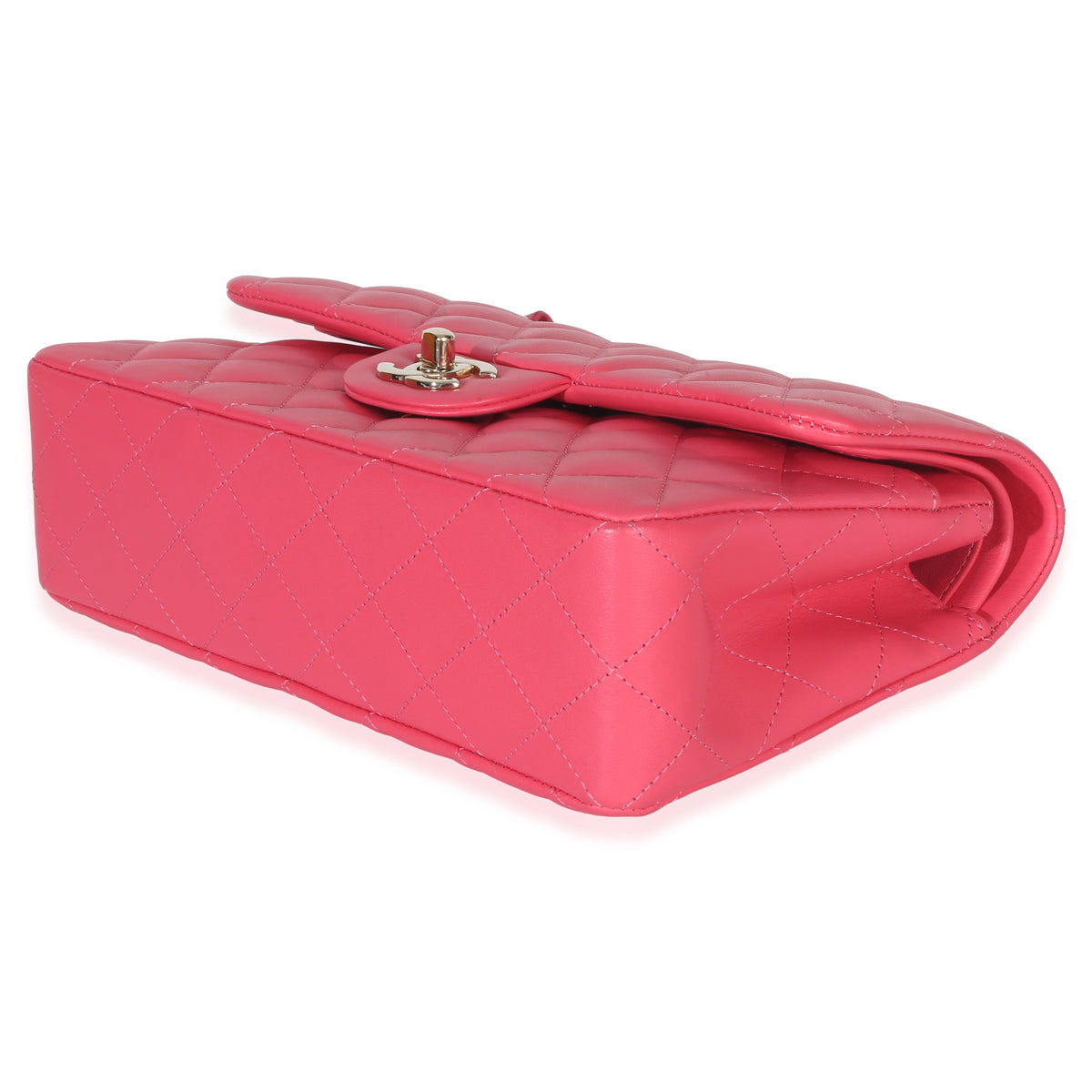 Chanel Pink Quilted Lambskin Small Classic Double Flap Bag Handbag box
