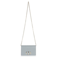 Christian Dior Blue Grained Calfskin 30 Montaigne 2 in 1 Pouch Handbag av