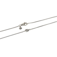 David Yurman Sterling Silver Diamond Infinity Station Necklace sv