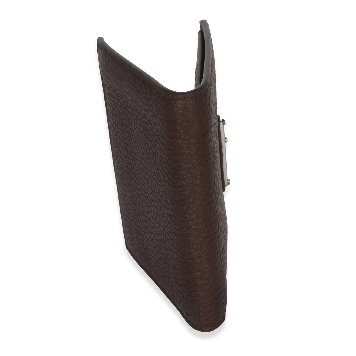 Prada Brown Saffiano Sienna Bi Fold Wallet Wallet stamp