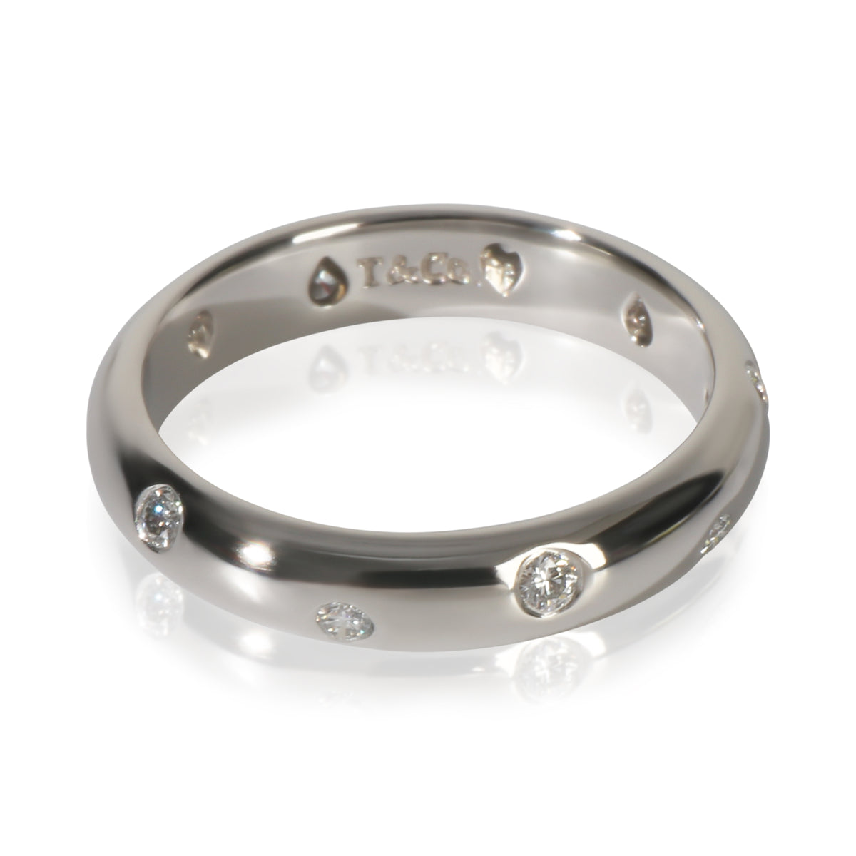 Tiffany & Co. Platinum Diamond Etoile Band fv
