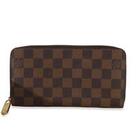Louis Vuitton Damier Ebene Canvas Zippy Wallet Wallet fv