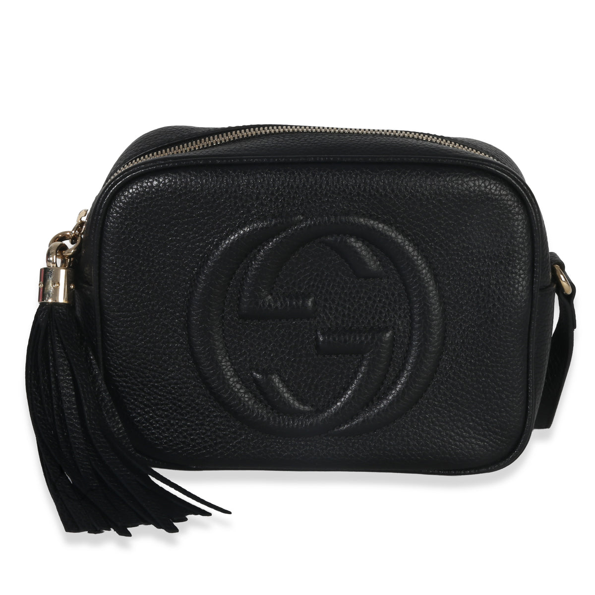 Gucci Black Pebbled Calfskin Small Soho Disco Crossbody Handbag id