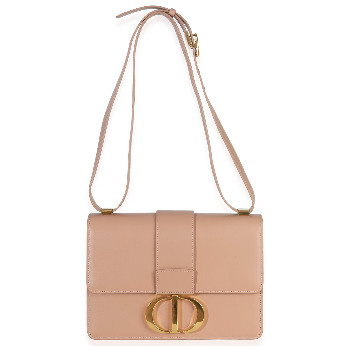 Christian Dior Beige Smooth Box Calfskin 30 Montaigne Flap Bag Handbag av