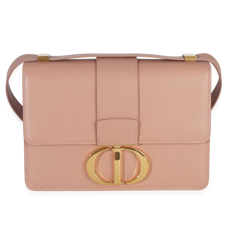 Christian Dior Beige Smooth Box Calfskin 30 Montaigne Flap Bag Handbag fv