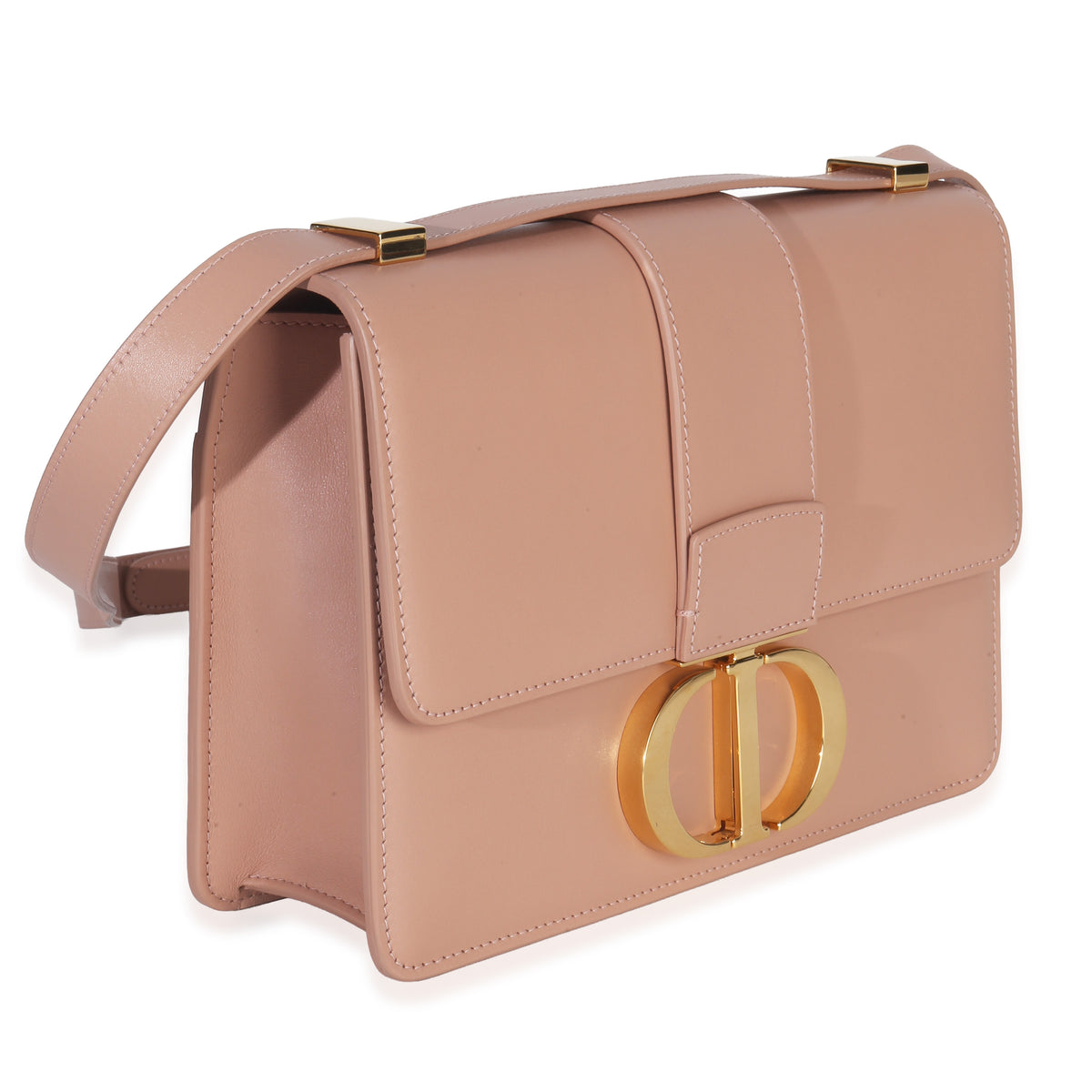 Christian Dior Beige Smooth Box Calfskin 30 Montaigne Flap Bag Handbag pv